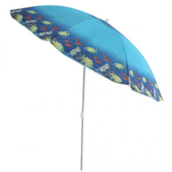 Плажен чадър Muhler U5038 Mix Colors, 160xH180cm Плажен чадър Muhler U5038 Mix Colors, 160xH180cm