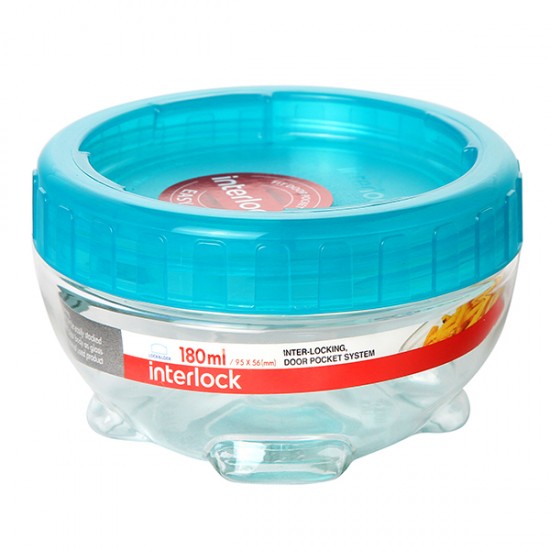Буркан Lock & Lock Interlock INL305B 180ml, петролено зелен Буркан Lock & Lock Interlock INL305B 180ml, петролено зелен
