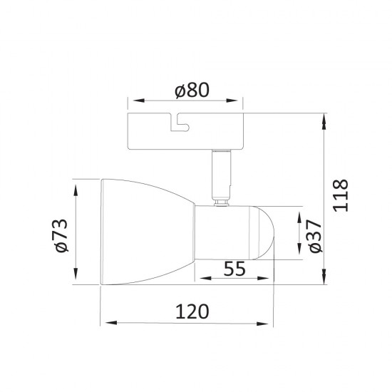 Спот 1-ца, Janet, E14, 1 x max 40 W Спот 1-ца, Janet, E14, 1 x max 40 W