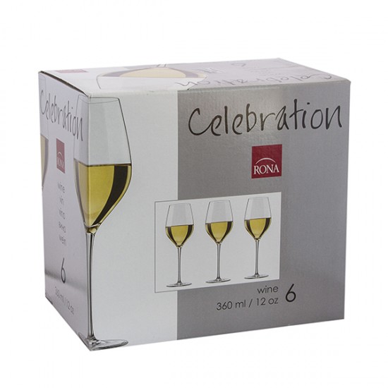 Чаша за вино Rona Celebration 6272 360ml, 6 броя Чаша за вино Rona Celebration 6272 360ml, 6 броя