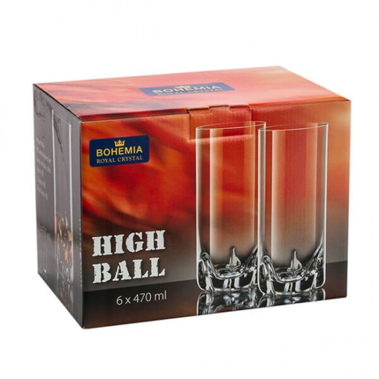 Чаша за вода Bohemia Royal Trio 470ml, 6 броя Чаша за вода Bohemia Royal Trio 470ml, 6 броя