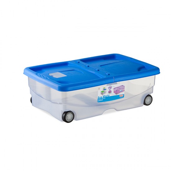 Кутия Stefanplast Stefanbox Mario с колелца, микс цветове Кутия Stefanplast Stefanbox Mario с колелца, микс цветове