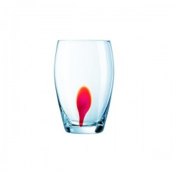 Чаша за вода Luminarc Drip Red 350ml, 4 броя