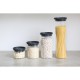 Буркан стъклен Brabantia Stackable 1.9L, Dark Grey
