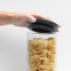 Буркан стъклен Brabantia Stackable 1.9L, Dark Grey