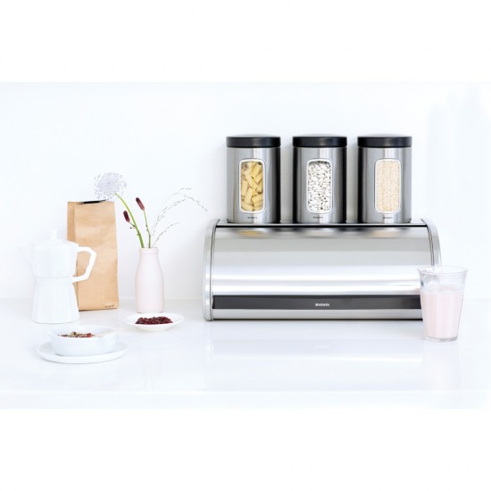 Кутия за хляб Brabantia Roll Top Matt Steel
