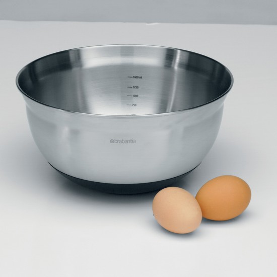 Купа за бъркане Brabantia 1.6L, Matt Steel / Black