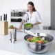 Купа за бъркане Brabantia 3L, Matt Steel / Black Купа за бъркане Brabantia 3L, Matt Steel / Black