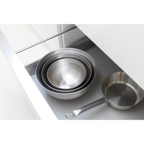 Купа за бъркане Brabantia 3L, Matt Steel / Black