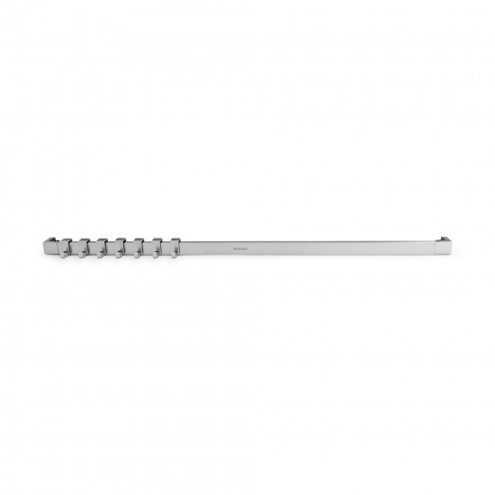 Лайсна за прибори Brabantia Accent Line 60cm, Matt Steel Silver, 7 куки Лайсна за прибори Brabantia Accent Line 60cm, Matt Steel Silver, 7 куки
