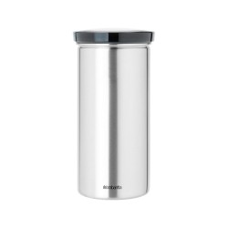 Буркан за 18 броя кафе-капсули Brabantia Matt Steel Fingerprint Proof, Grey Lid