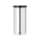 Буркан за 18 броя кафе-капсули Brabantia Matt Steel Fingerprint Proof, Grey Lid