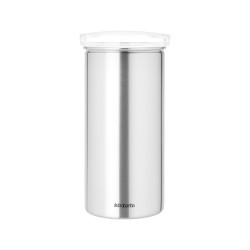Буркан Brabantia за 18 броя кафе-капсули, Matt Steel Fingerprint Proof, Transparent Lid