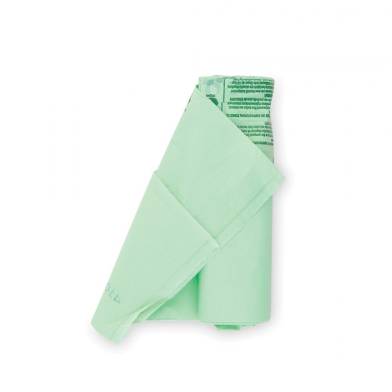Торба за кош Brabantia PerfectFit Sort&Go/Silent/Touch размер C, 10-12L, 10 броя, зелени, биоразградими, ролка