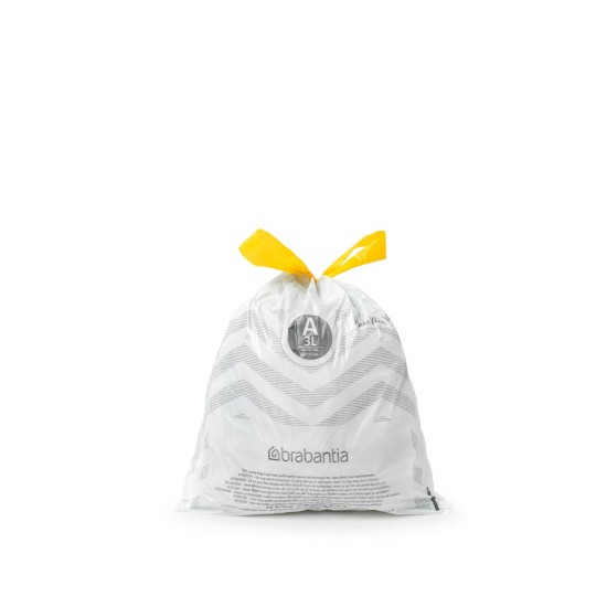 Торба за кош Brabantia PerfectFit Sort&Go/Touch размер A, 3L, 20 броя, ролка Торба за кош Brabantia PerfectFit Sort&Go/Touch размер A, 3L, 20 броя, ролка