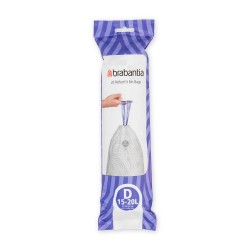 Торба за кош Brabantia PerfectFit Sort&Go/Built-In размер D, 15-20L, 20 броя, ролка