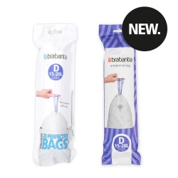 Торба за кош Brabantia PerfectFit Sort&Go/Built-In размер D, 15-20L, 20 броя, ролка