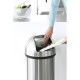 Кош за смет Brabantia Push 60L, Matt Steel