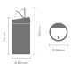 Кош за смет Brabantia Touch Bin 2x20L, Brilliant Steel Кош за смет Brabantia Touch Bin 2x20L, Brilliant Steel