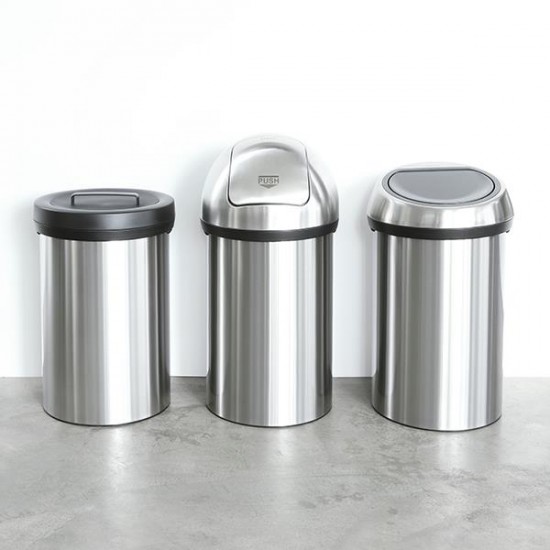 Кош за смет Brabantia Touch Bin 60L, Matt Steel Кош за смет Brabantia Touch Bin 60L, Matt Steel