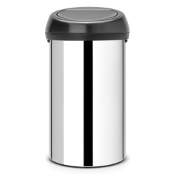 Кош за смет Brabantia Touch Bin 60L, Brilliant Steel, пластмасов капак