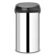 Кош за смет Brabantia Touch Bin 60L, Brilliant Steel, пластмасов капак Кош за смет Brabantia Touch Bin 60L, Brilliant Steel, пластмасов капак