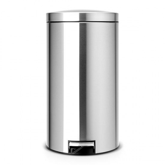 Кош за смет с педал Brabantia Silent Twin 2x20L, Matt Steel Fingerprint Proof Кош за смет с педал Brabantia Silent Twin 2x20L, Matt Steel Fingerprint Proof