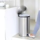 Кош за смет с педал Brabantia Silent Twin 2x20L, Matt Steel Fingerprint Proof Кош за смет с педал Brabantia Silent Twin 2x20L, Matt Steel Fingerprint Proof
