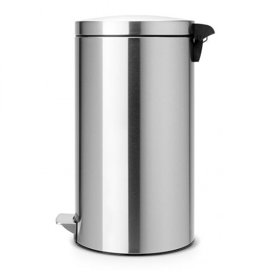Кош за смет с педал Brabantia Silent Twin 2x20L, Matt Steel Fingerprint Proof Кош за смет с педал Brabantia Silent Twin 2x20L, Matt Steel Fingerprint Proof