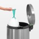 Кош за смет с педал Brabantia Silent Twin 2x20L, Matt Steel Fingerprint Proof Кош за смет с педал Brabantia Silent Twin 2x20L, Matt Steel Fingerprint Proof