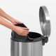 Кош за смет с педал Brabantia Silent Twin 2x20L, Matt Steel Fingerprint Proof Кош за смет с педал Brabantia Silent Twin 2x20L, Matt Steel Fingerprint Proof