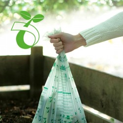 Торба за кош Brabantia PerfectFit Sort&Go размер S, 6L, 10 броя, зелени, биоразградими, ролка