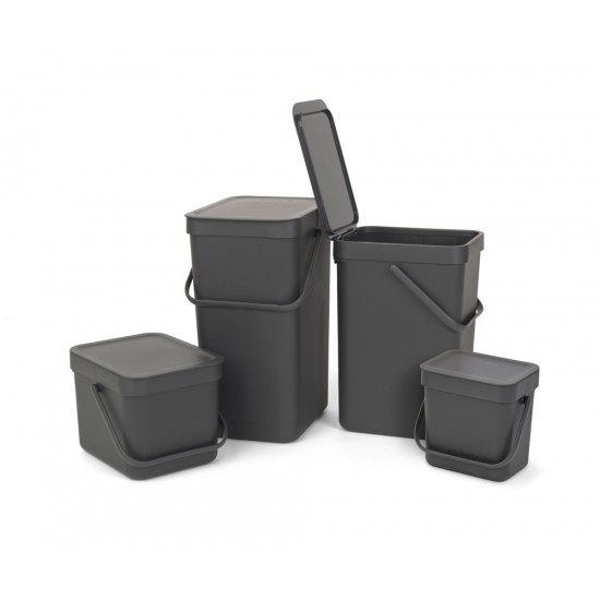 Кош за смет за разделно събиране Brabantia Sort&Go 12L, Grey