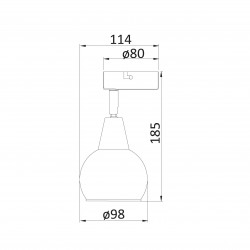 Спот 1-ца Sion, E 14 , 1 max 40W