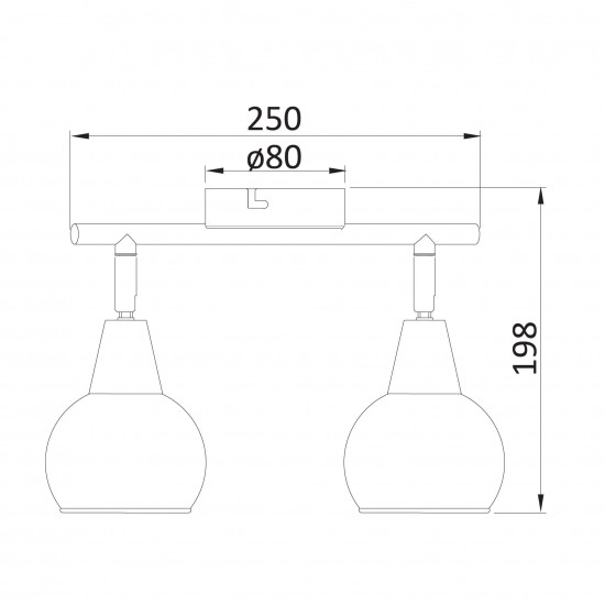 Спот 2-ка Sion, E 14, 2 x max 40W Спот 2-ка Sion, E 14, 2 x max 40W