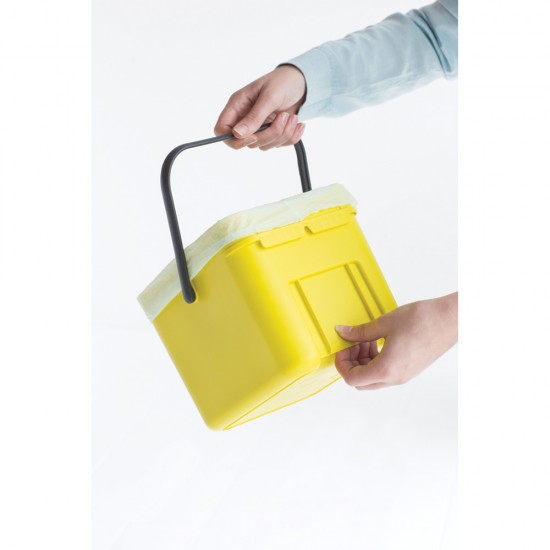 Кош за смет за разделно събиране Brabantia Sort&Go 6L, Mint