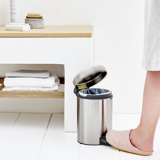 Кош за смет с педал Brabantia NewIcon 3L, Matt Steel