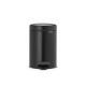 Кош за смет с педал Brabantia NewIcon 3L, Matt Black Кош за смет с педал Brabantia NewIcon 3L, Matt Black