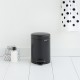 Кош за смет с педал Brabantia NewIcon 3L, Matt Black Кош за смет с педал Brabantia NewIcon 3L, Matt Black