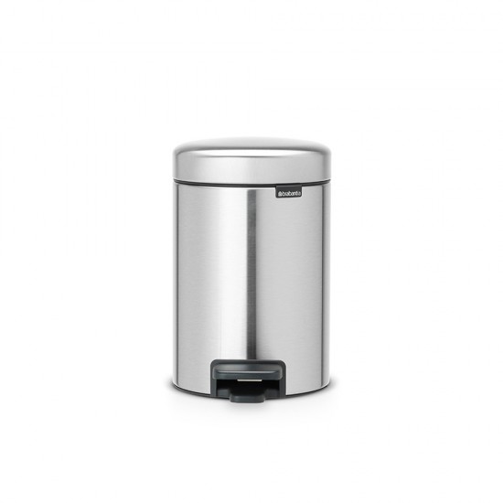 Кош за смет с педал Brabantia NewIcon 3L, Matt Steel Fingerprint Proof Кош за смет с педал Brabantia NewIcon 3L, Matt Steel Fingerprint Proof