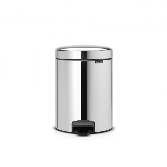 Кош за смет с педал Brabantia NewIcon 5L, Brilliant Steel Кош за смет с педал Brabantia NewIcon 5L, Brilliant Steel