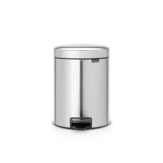 Кош за смет с педал Brabantia NewIcon 5L, Matt Steel Fingerprint Proof Кош за смет с педал Brabantia NewIcon 5L, Matt Steel Fingerprint Proof