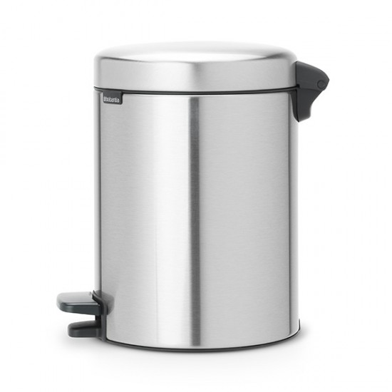 Кош за смет с педал Brabantia NewIcon 5L, Matt Steel Fingerprint Proof Кош за смет с педал Brabantia NewIcon 5L, Matt Steel Fingerprint Proof