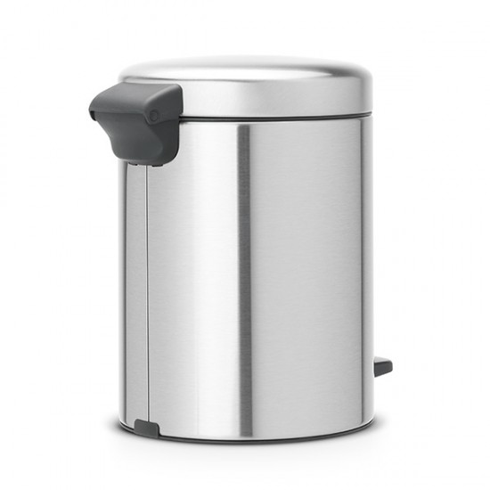 Кош за смет с педал Brabantia NewIcon 5L, Matt Steel Fingerprint Proof Кош за смет с педал Brabantia NewIcon 5L, Matt Steel Fingerprint Proof