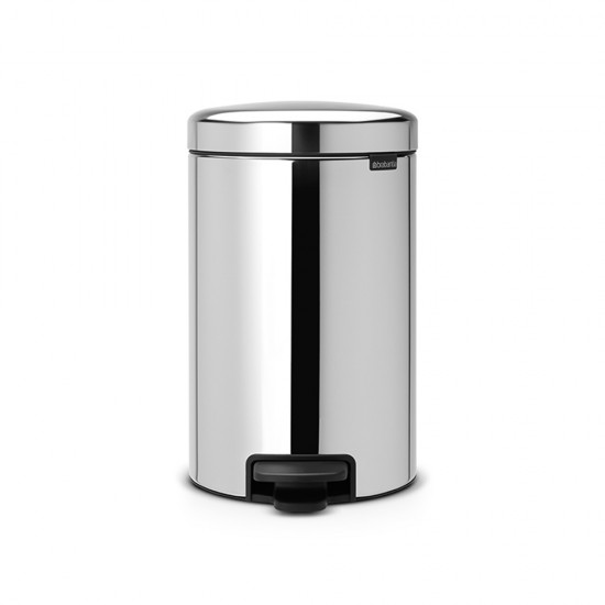 Кош за смет с педал Brabantia NewIcon 12L, Brilliant Steel Кош за смет с педал Brabantia NewIcon 12L, Brilliant Steel