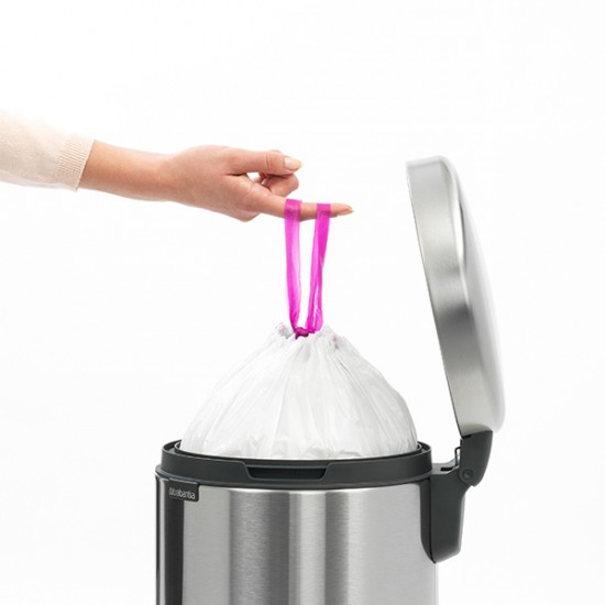 Кош за смет с педал Brabantia NewIcon 12L, Matt Steel Fingerprint Proof
