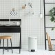 Кош за смет с педал Brabantia NewIcon 12L, White, метална кофа