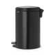 Кош за смет с педал Brabantia NewIcon 20L, Matt Black Кош за смет с педал Brabantia NewIcon 20L, Matt Black