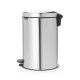 Кош за смет с педал Brabantia NewIcon 20L, Matt Steel Fingerprint Proof Кош за смет с педал Brabantia NewIcon 20L, Matt Steel Fingerprint Proof