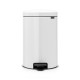 Кош за смет с педал Brabantia NewIcon 20L, White, метална кофа Кош за смет с педал Brabantia NewIcon 20L, White, метална кофа